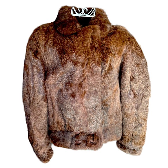 Authentic Unbranded Rabbit Fur Coat - Picture 2 of 6
